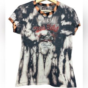 Harley Davidson Road‎ Rebel Custom Tie-Dye graphic Tee